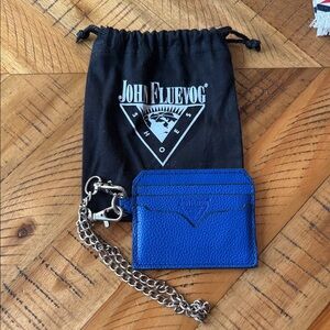 John Fluevog Royal Blue Card Holder with Chain